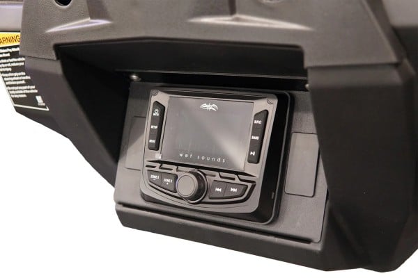 UTV Stereo RZR Pocket Head Unit Mount With Rocker Switch Cutouts