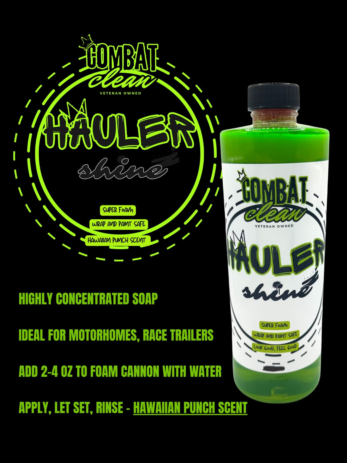 Combat Clean Hauler Shine (On Road Soap)