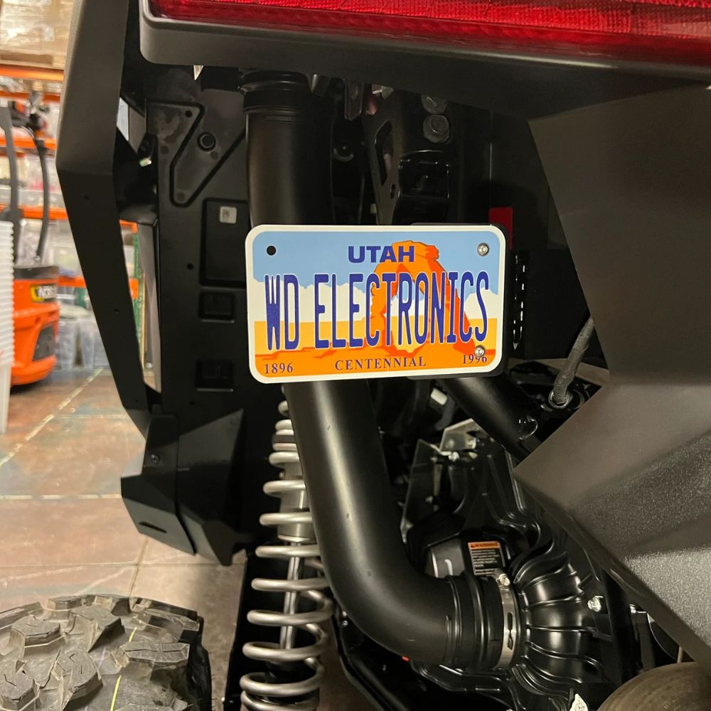 WD Electronics Polaris RZR Pro XP Side Mount License Plate Bracket