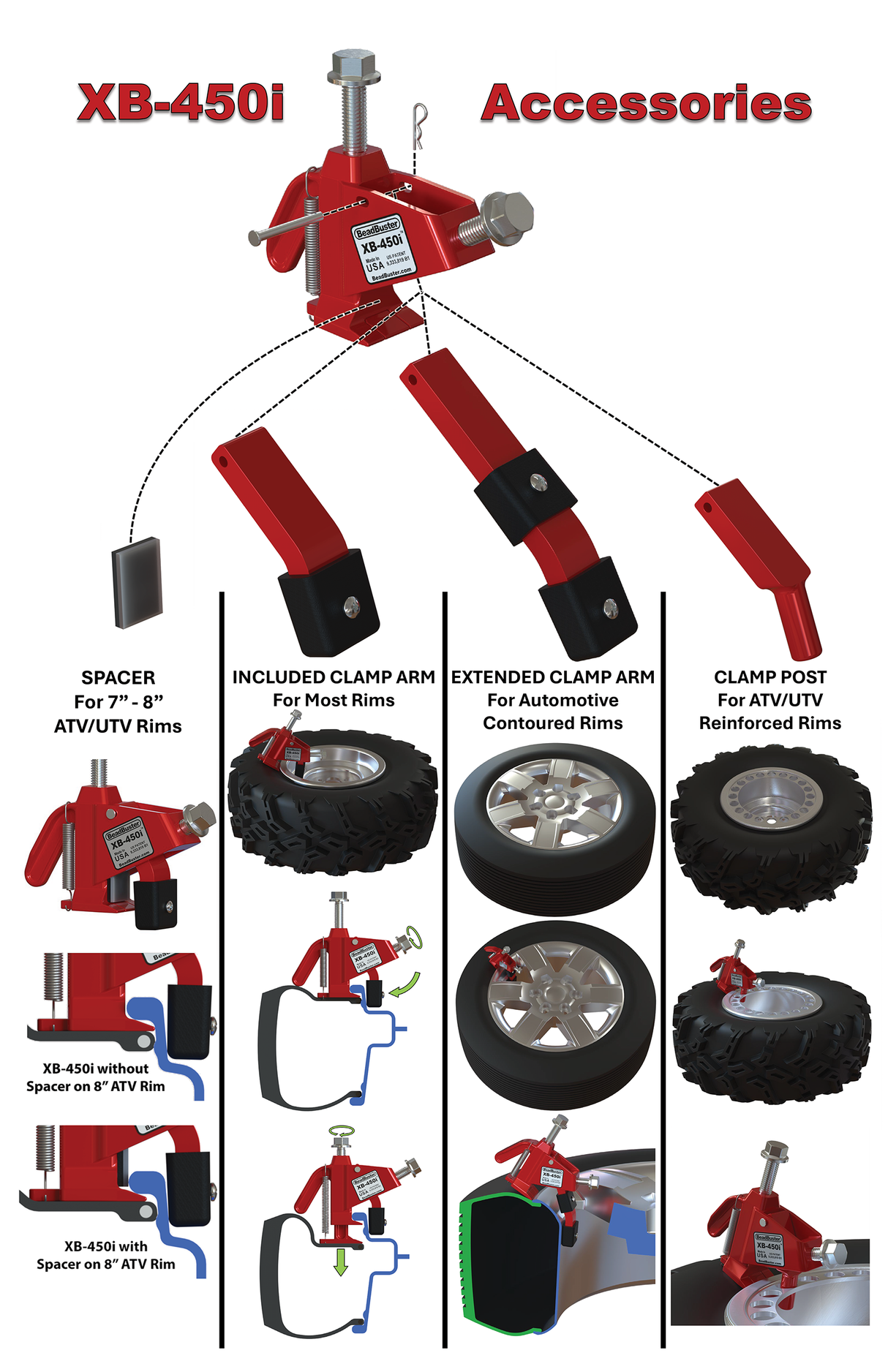 BeadBuster XB-450i Tire Bead Breaker