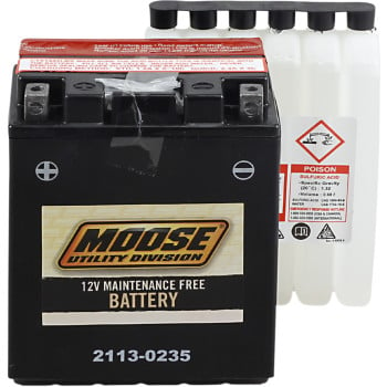 Moose Utility AGM Maintenance Free Battery -  YTX14AH-BS