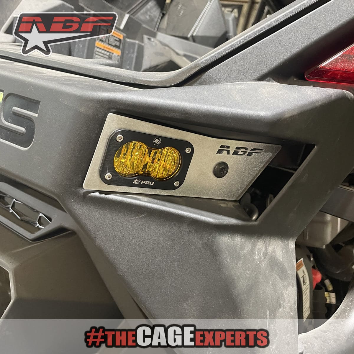 ABF Polaris RZR Pro R Baja Designs S2 Rear Side Shooter Light Kit