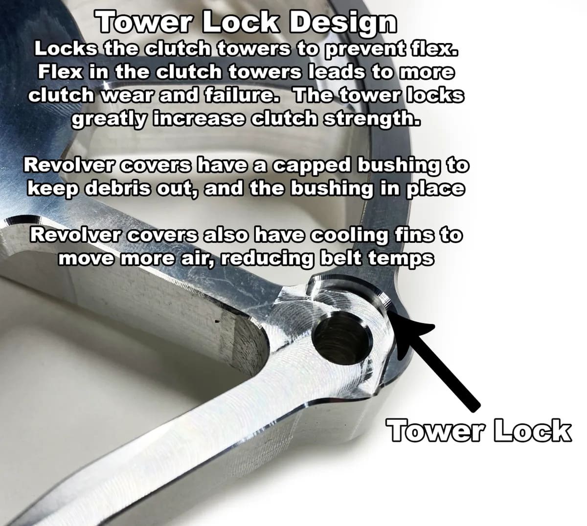 Aftermarket Assassins '16-'20 Polaris RZR Turbo Clutch Cover w/Tower Lock