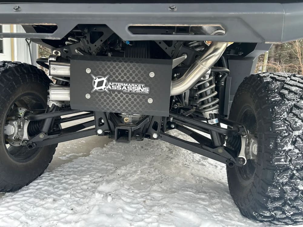 Aftermarket Assassins '18+ Polaris Ranger XP 1000 Rear Mount Stainless Slip-On Exhaust