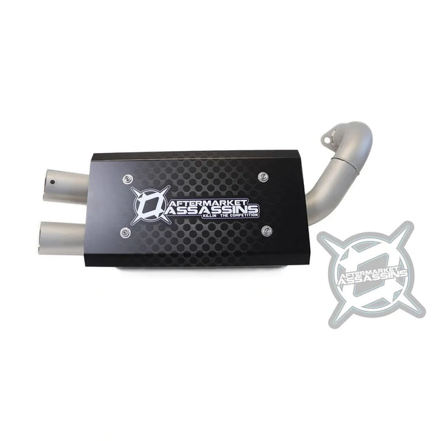Aftermarket Assassins '18+ Polaris Ranger XP 1000 Stainless Slip-On Exhaust Rear Mount Only