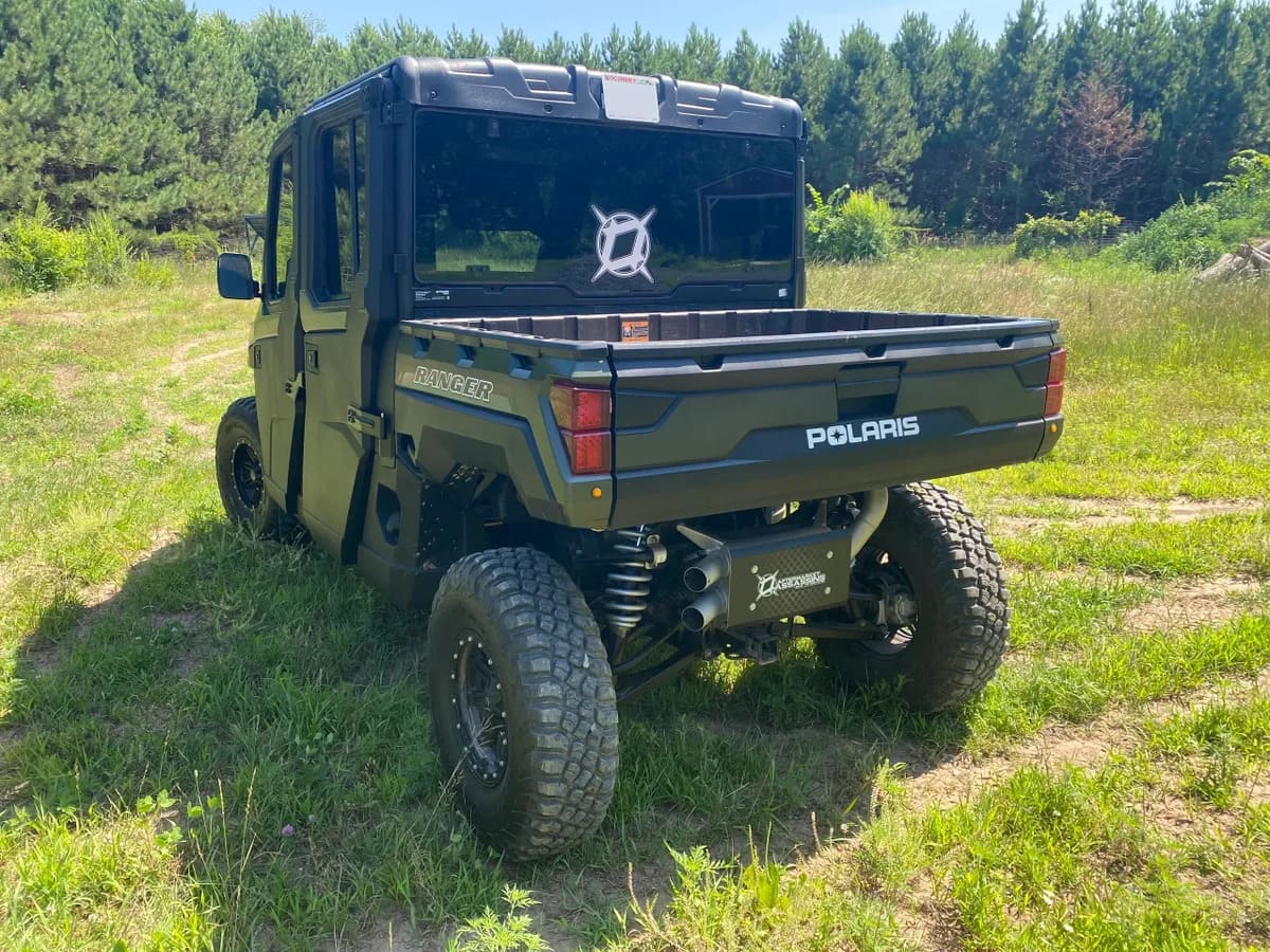 Aftermarket Assassins '18+ Polaris Ranger XP 1000 Stainless Slip-On Exhaust Rear Mount Only