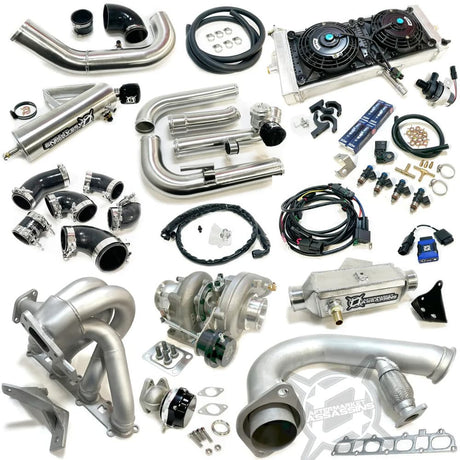 Aftermarket Assassins '22-'25 Polaris RZR Pro R 350-600+HP 4 Cylinder Complete Turbo Kit