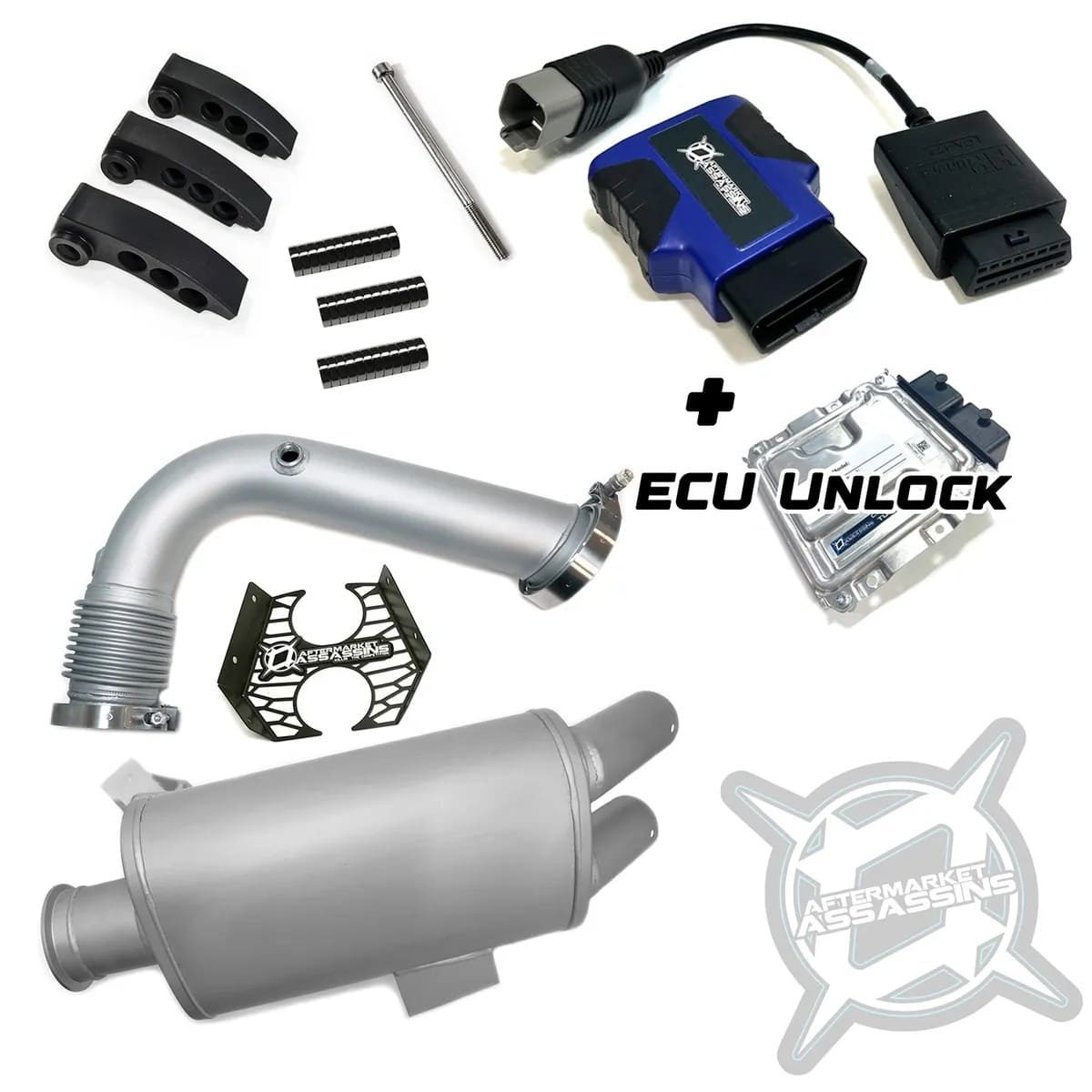 Aftermarket Assassins '22+ Can-Am Maverick X3 RR 200HP Stage 2 Lock & Load Kit w/RTD4 ECU Unlock