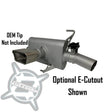 Aftermarket Assassins '22+ Polaris RZR Pro R 4 Cylinder Slip-On Exhaust W/ Center Exit & 3" Side Dump