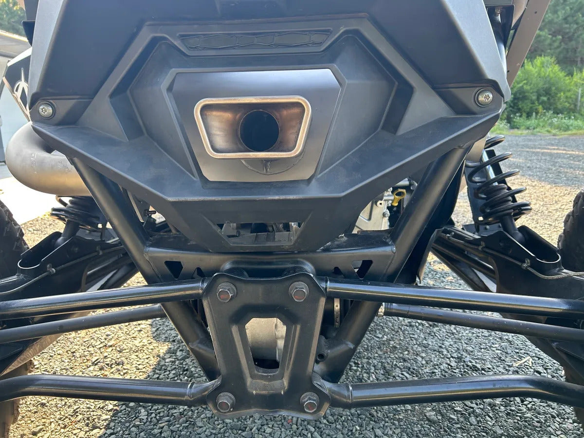 Aftermarket Assassins '22+ Polaris RZR Pro R 4 Cylinder Slip-On Exhaust W/ Center Exit & 3" Side Dump