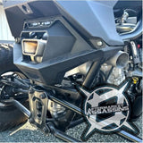 Aftermarket Assassins '22+ Polaris RZR Pro R 4 Cylinder Slip-On Exhaust with Center Exit & 3" Side Dump