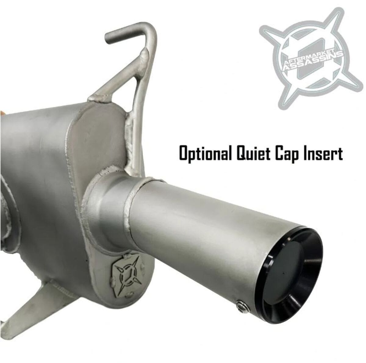 Aftermarket Assassins '22+ Polaris RZR Pro R 4 Cylinder Slip-On Exhaust with Center Exit & 3" Side Dump