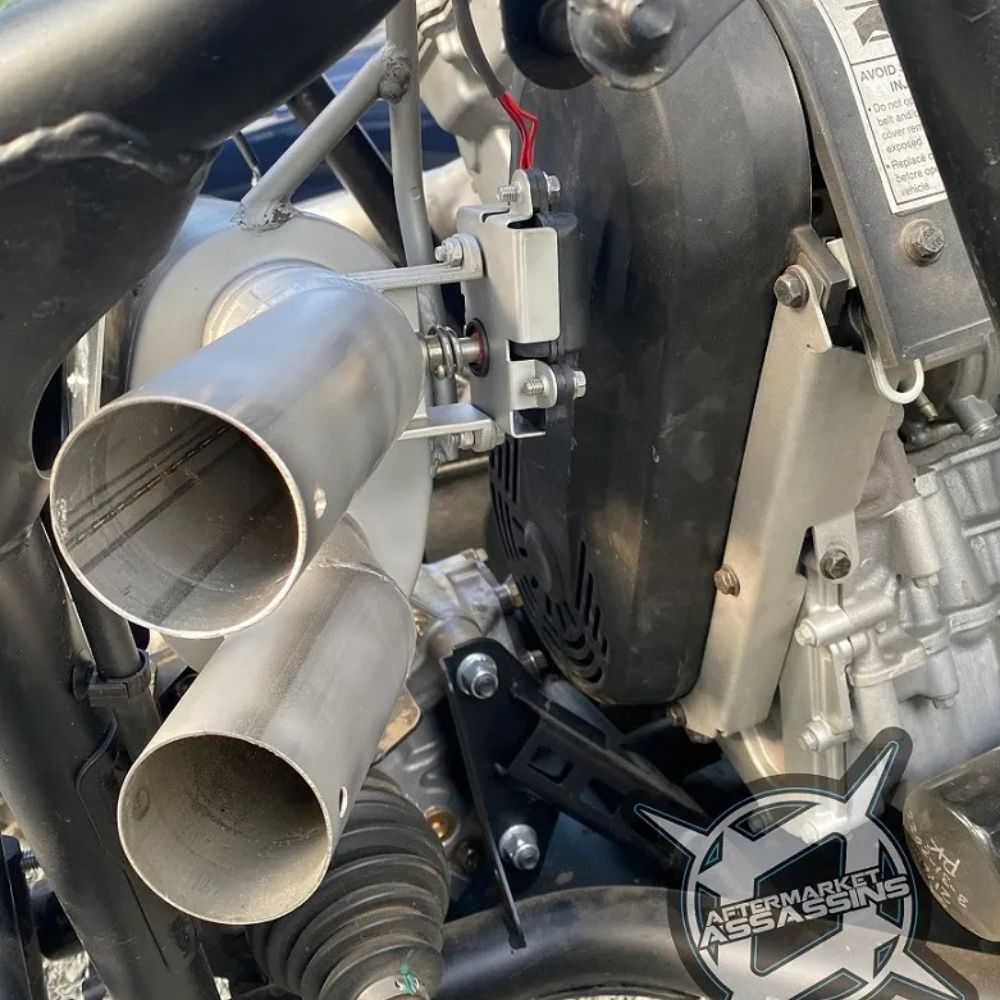 Aftermarket Assassins '22+ Polaris RZR Pro R Stainless Slip-On Side Exit Exhaust