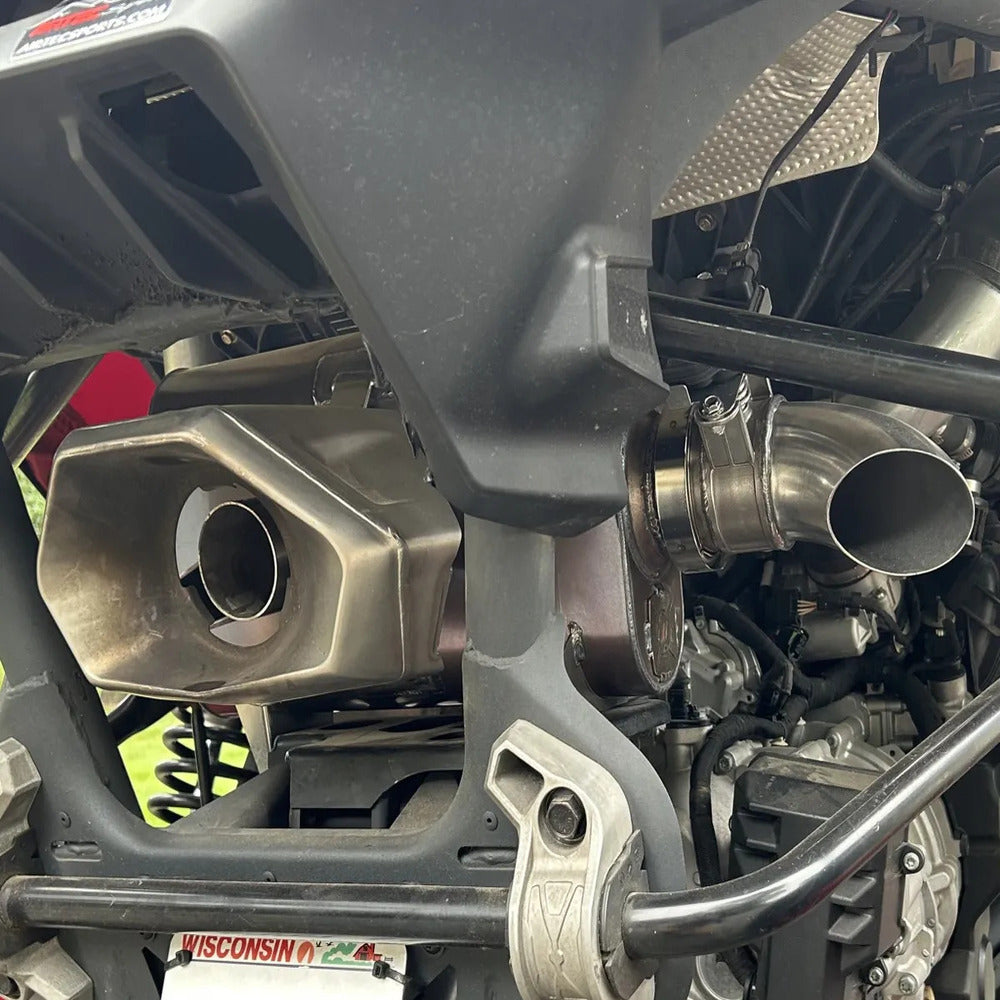 Aftermarket Assassins '24+ Can-Am Maverick R Center Exit & 3" Side Dump Full Exhaust