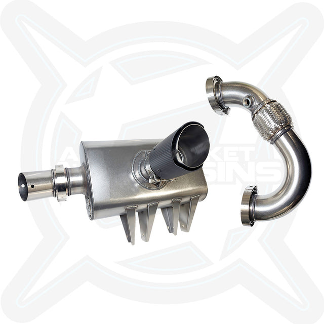 Aftermarket Assassins '26+ CFMoto ZForce Z10 Full Exhaust with Center Exit & 3″ Side Dump