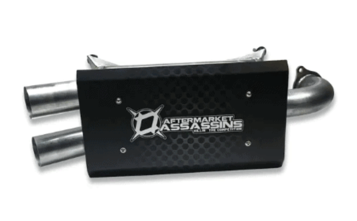 Aftermarket Assassins Polaris '15-'23 RZR XP 1000/'18-'22 RS1 Stainless Slip-On Exhaust