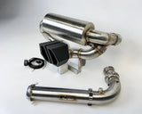 Agency Power '17-'25 Can-Am Maverick X3 Turbo 3 inch Turboback Valvetronic Exhaust System Black Tips