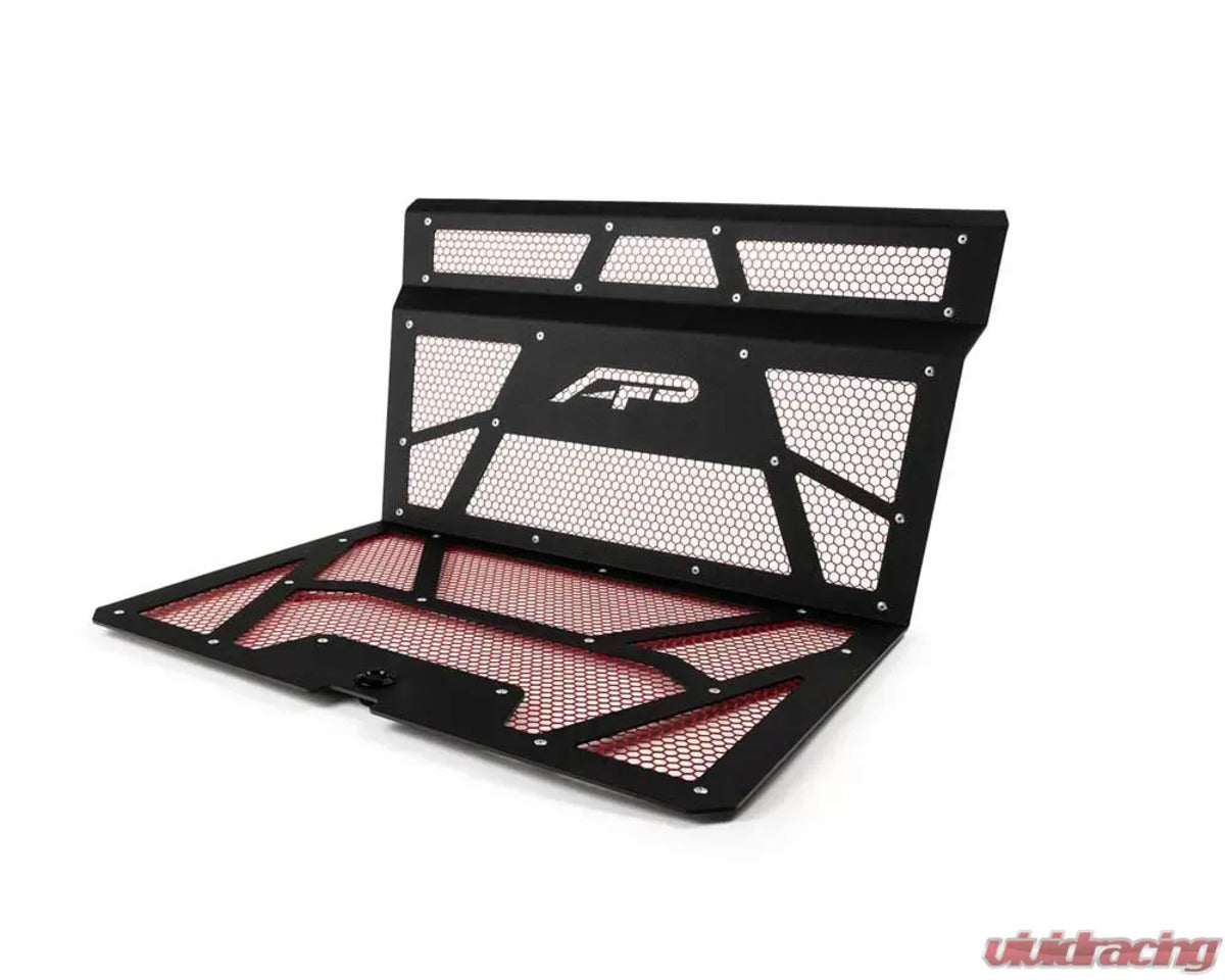 Agency Power Polaris RZR XP 1000/XP Turbo Vented Engine Cover Matte - Black & Red