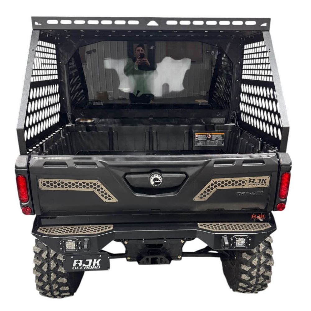 AJK Offroad Can-Am Defender HD10/ HD11 Tall Bed Rack w/ Enclosure
