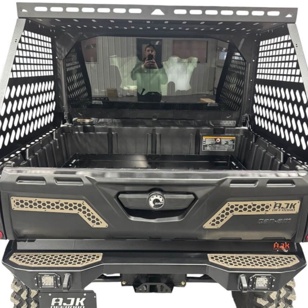AJK Offroad Can-Am Defender HD10/ HD11 Tall Bed Rack w/ Enclosure