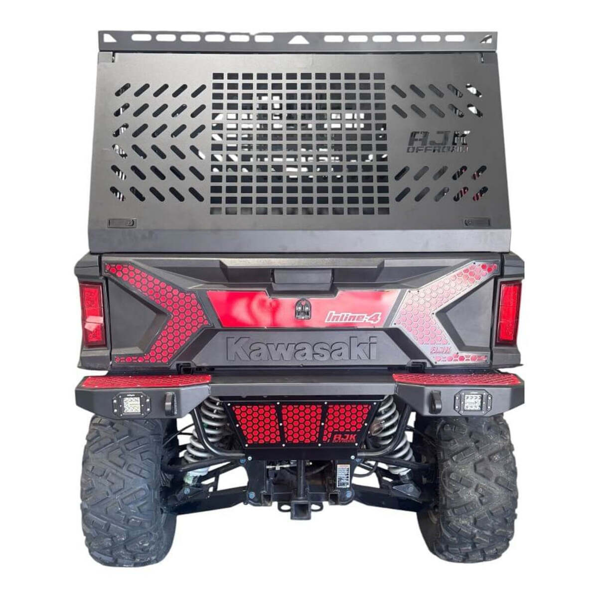AJK Offroad Kawasaki Ridge Bed Rack W/ Enclosure