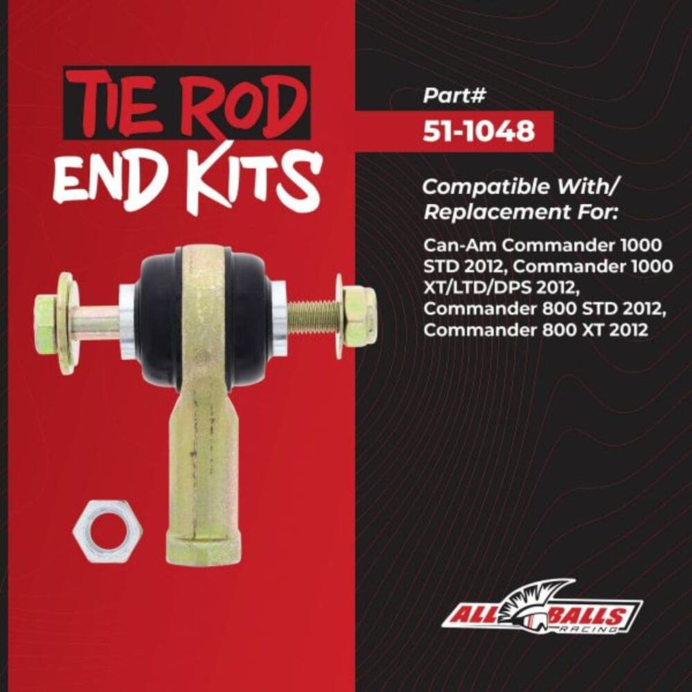 All Balls Racing '12 Can-Am Commander 1000 Standard Tie Rod End Kit