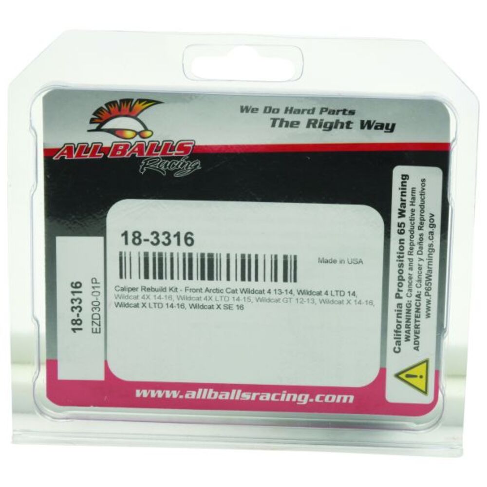 All Balls Racing '13-'14 Arctic Cat Wildcat 4 Caliper Rebuild Kit