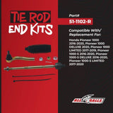 All Balls Racing '16-'21 Honda Pioneer 1000 UTV Right Tie Rod Kit