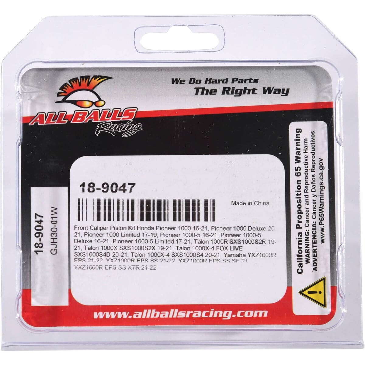All Balls Racing '16-'25 Honda Pioneer 1000 Front Caliper Piston Kit