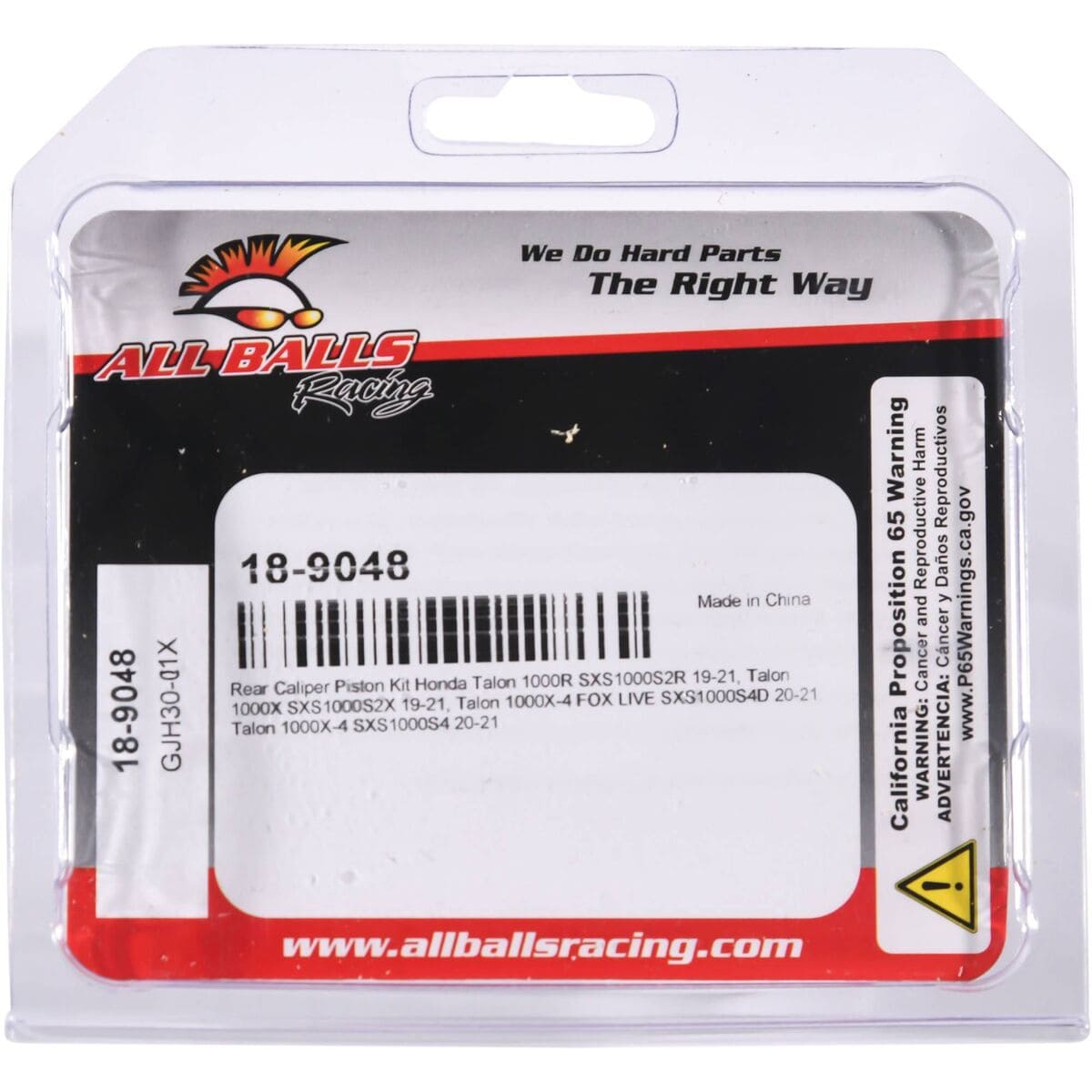 All Balls Racing '23-'25 Honda Pioneer 1000-6 Deluxe Rear Caliper Piston Kit
