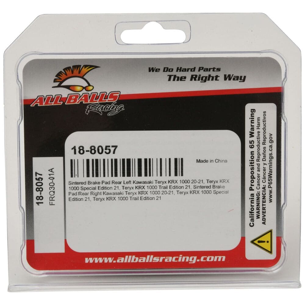 All Balls Racing '23-'25 Kawasaki Teryx KRX 1000 ES Sintered Brake Pad Kit