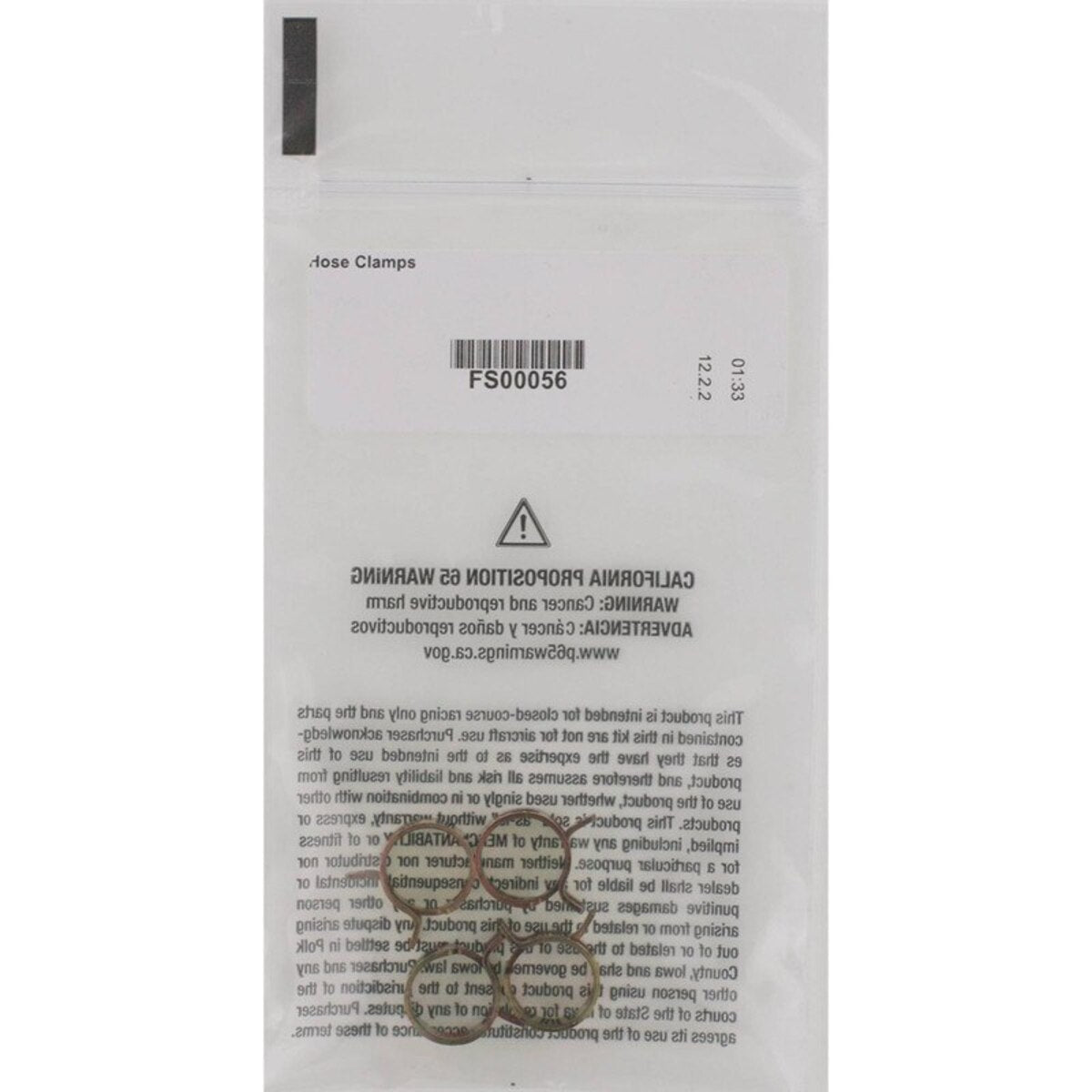 All Balls Racing 4 Pack Hose Clamps- FS00056