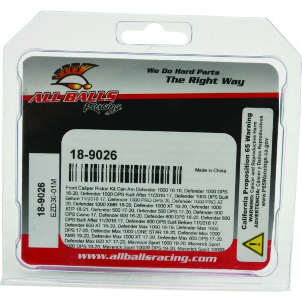 All Balls Racing Can-Am Defender 1000 Rear Caliper Piston Kit
