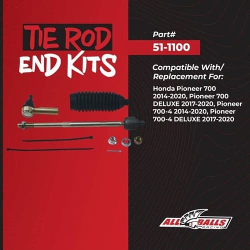 All Balls Racing Honda Pioneer 700 Rack Tie Rod Kit - 51-1100