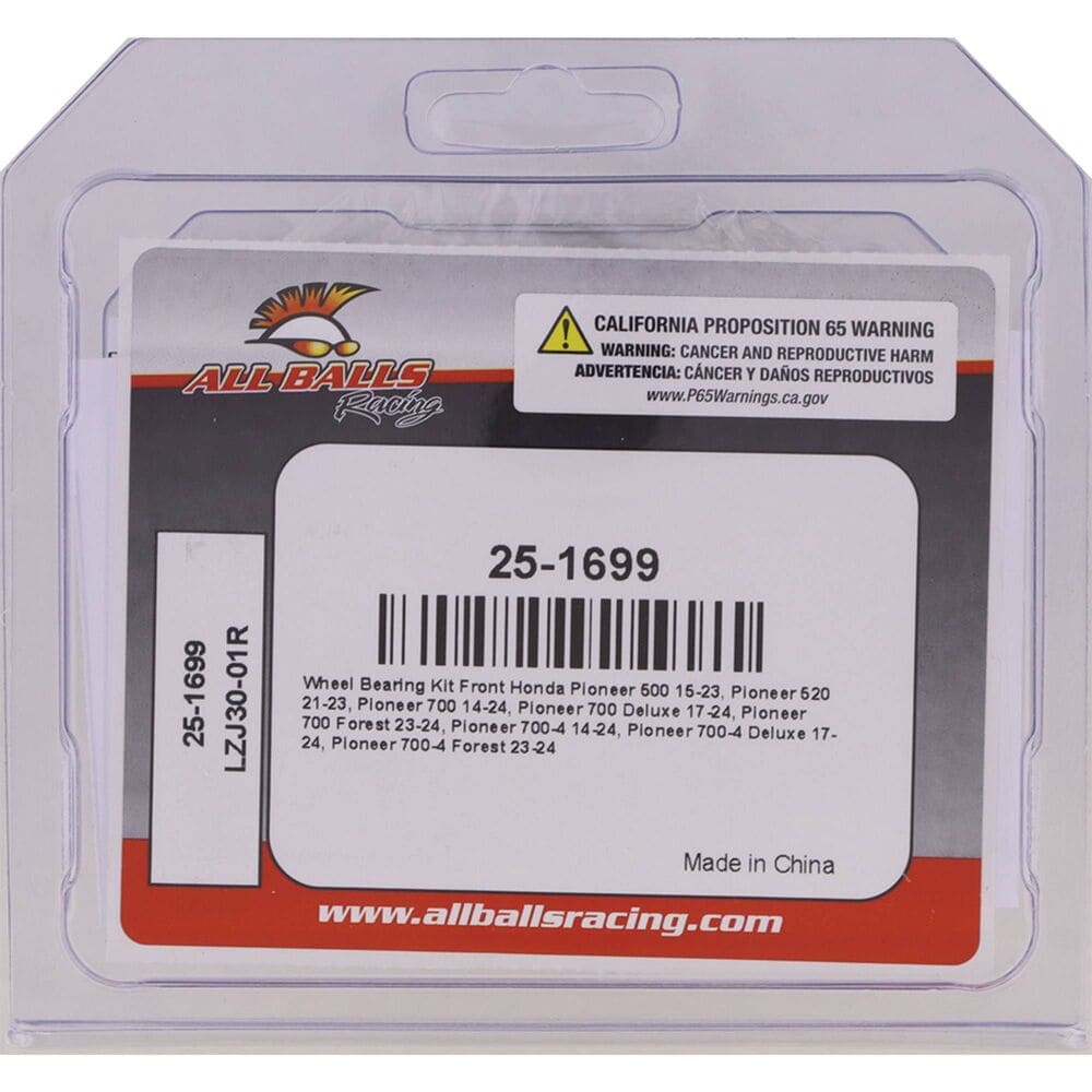 All Balls Racing Honda Pioneer Wheel Bearing Kit - 25-1699