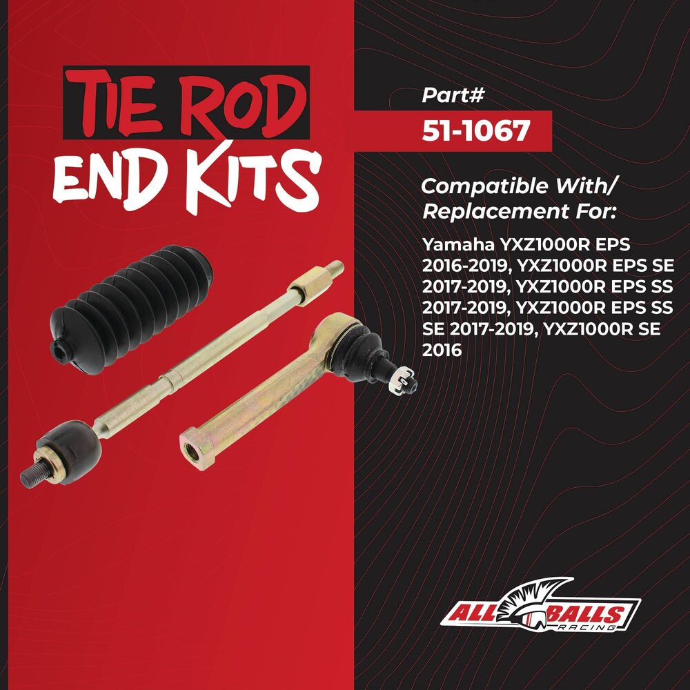 All Balls Racing Yamaha YXZ1000R EPS Left Tie Rod End Kit