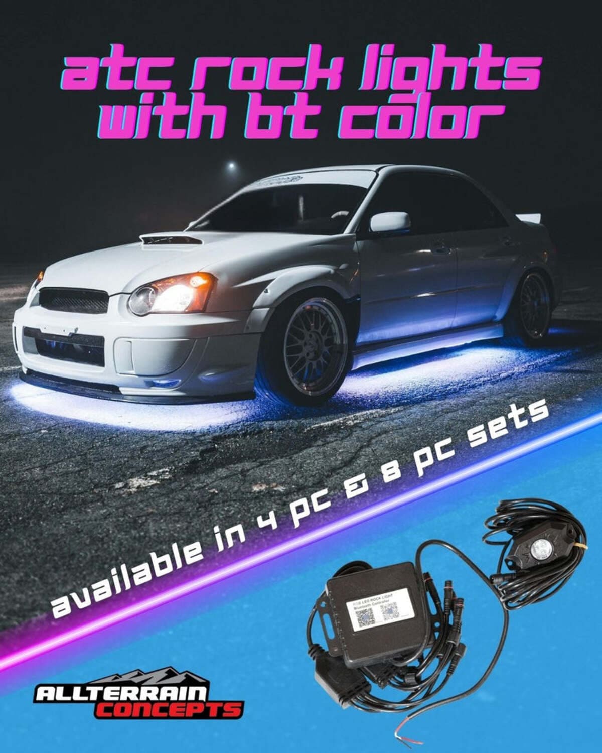 All Terrain Concepts ATC Rock Lights w/ Bluetooth Color