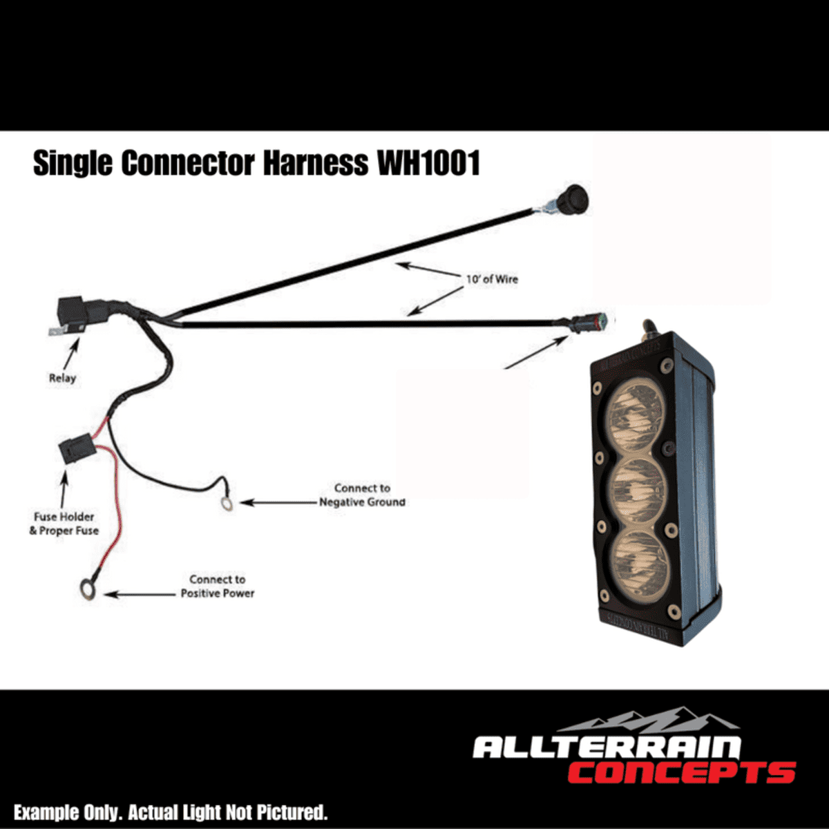 All Terrain Concepts Dual Spotlight Harness Wiring