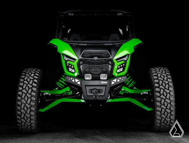Assault Industries '26+ Kawasaki Teryx H2 Winch-Ready Aluminum Plate Front Bumper