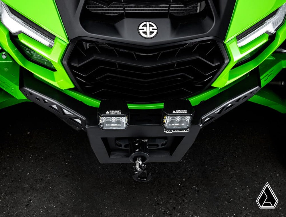 Assault Industries '26+ Kawasaki Teryx H2 Winch-Ready Aluminum Plate Front Bumper