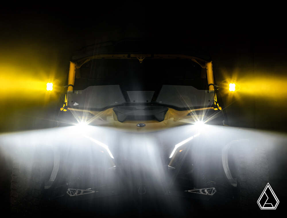 Assault Industries Nighthawk G2 LED Side Mirrors - Yellow Lenses