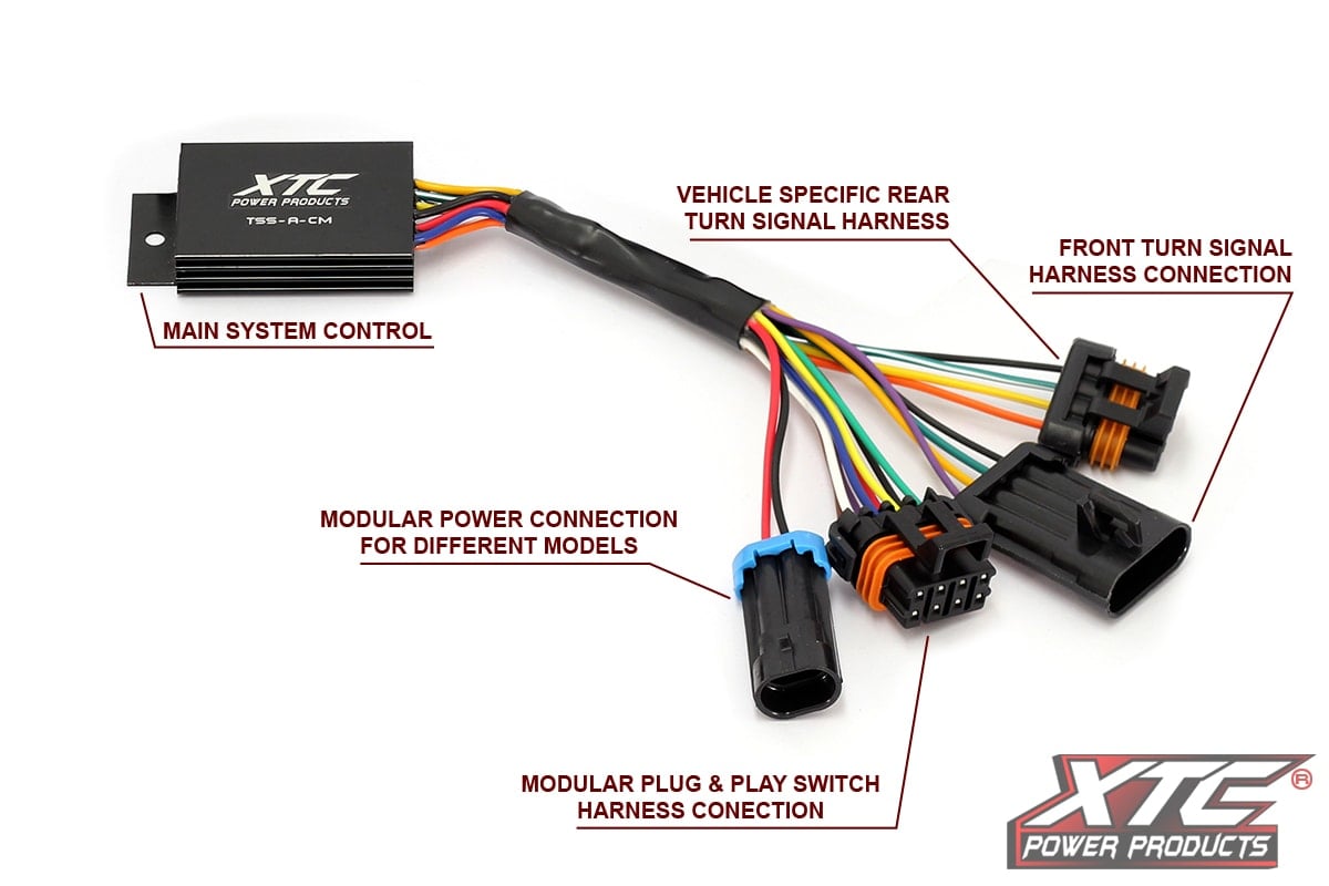 XTC Universal Self-Canceling Turn Signal System with Horn Includes OEM Interface Wires