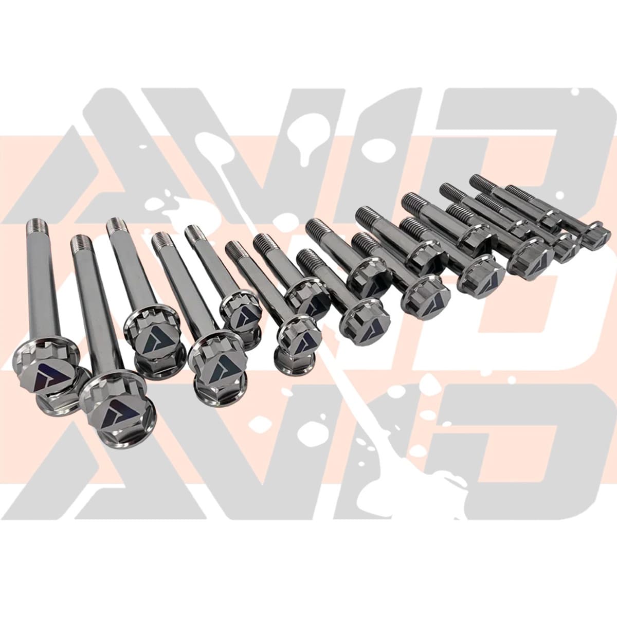AVID Racing Can-Am Maverick R Race Front Titanium Bolt Hardware Kit - 24 Piece