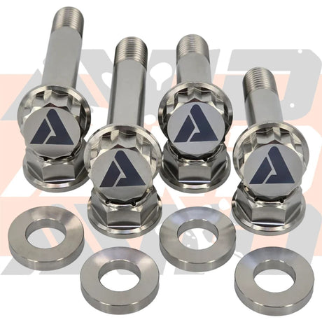 AVID Racing Can-Am Maverick R Rear Shock Mount Titanium Hardware Kit - 12 Piece