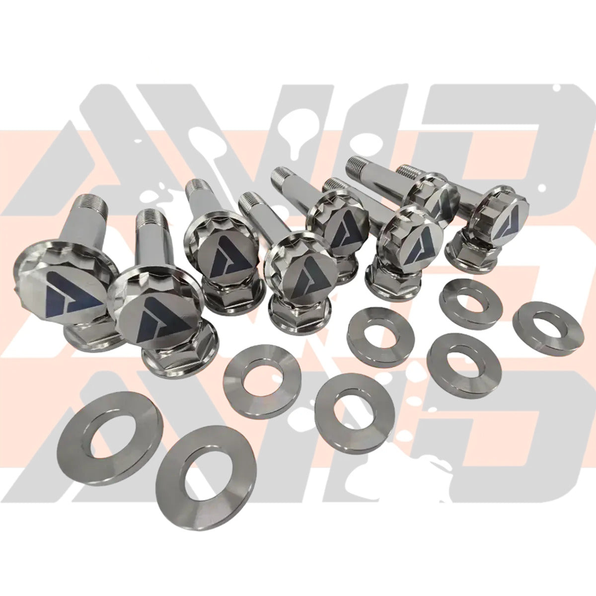 AVID Racing Can-Am Maverick R Rear Trailing Arm Titanium Bolt Hardware Kit - 24 Piece