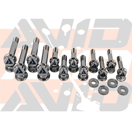 AVID Racing Polaris RZR Pro R 2-Seat Cage Titanium Bolt Hardware Kit - 16 Piece