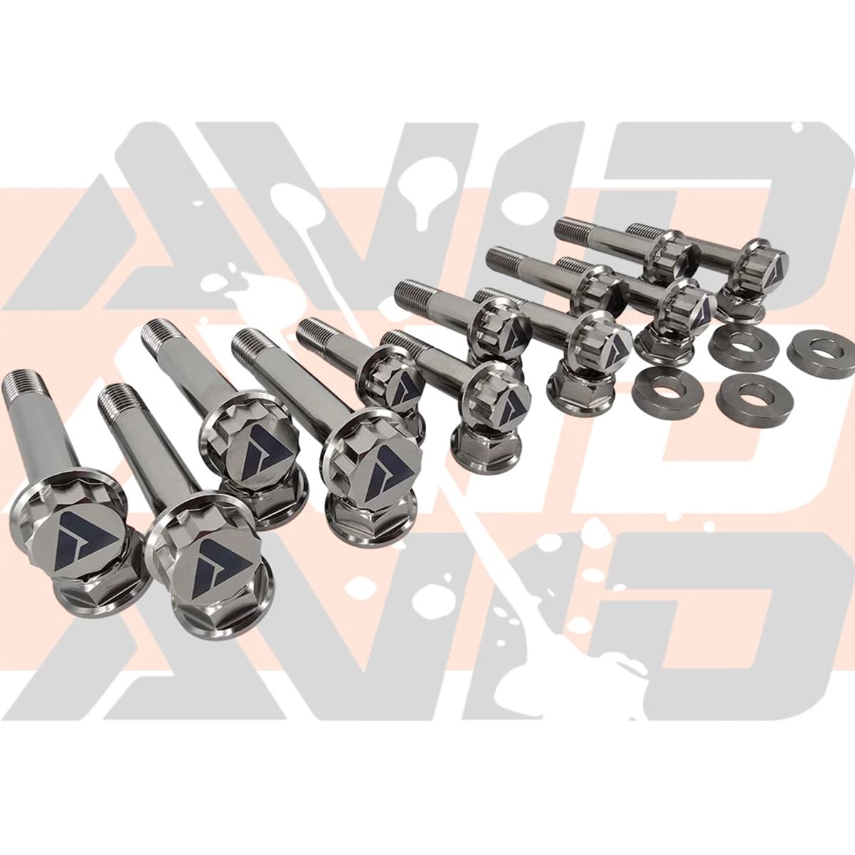 AVID Racing Polaris RZR Pro R 2-Seat Cage Titanium Bolt Hardware Kit - 16 Piece