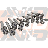 AVID Racing Polaris RZR Pro R 2-Seat Cage Titanium Bolt Hardware Kit - 16 Piece