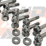AVID Racing Polaris RZR Pro R 2-Seat Cage Titanium Bolt Hardware Kit - 16 Piece