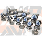 AVID Racing Polaris RZR Pro R 4-Seater Cage Titanium Bolt Hardware Kit - 28 Piece